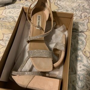 Steve Madden Sparkly Nude Heels